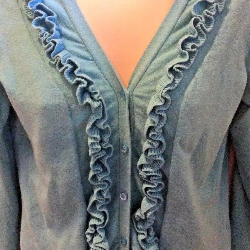 MOTTO LONG SLEEVE RUFFLE SWEATER - Picture 2 of 6
